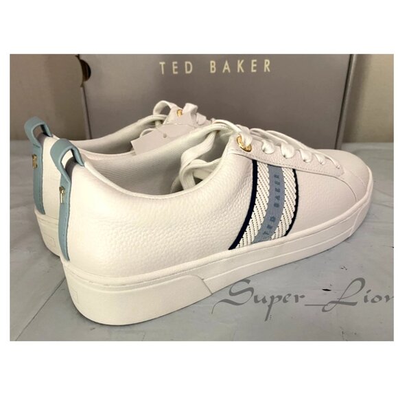 NEW Ted Baker Women's Leather Sneaker Shoes - Picture 8 of 9